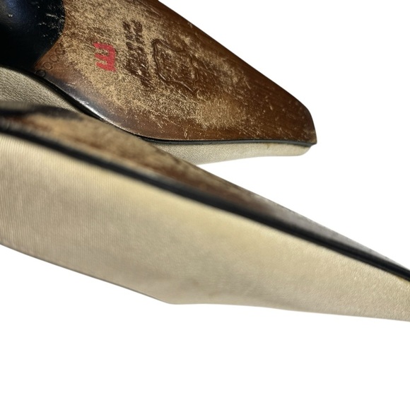 Stuart Weitzman Toucan Taupe Crepe women stiletto dress shoes size 8.5 AA - Picture 9 of 16